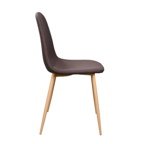 Scaun C-710 Denim Maro+Picioare Transparente
