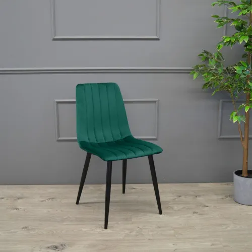 Scaun DC-90P N56 Catifea Green+Black Legs