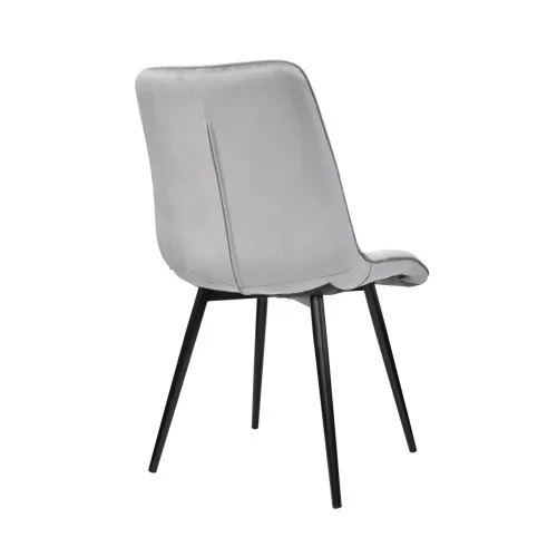 Scaun Capella Gri + Picioare Negre HLR20