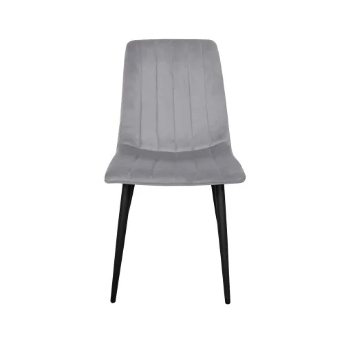 Scaun DC-90P N14 Catifea Gri Deschis+Picioare Negre