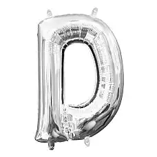 Надувная буква d Cеребристый, 26