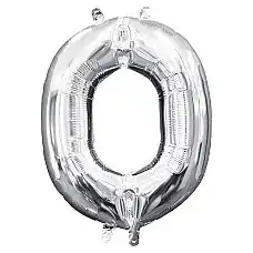 Надувной шар Cеребристый..