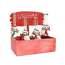 Рождественское украшение сова, GLOB..