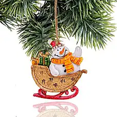 Рождественское украшение снеговик, ..