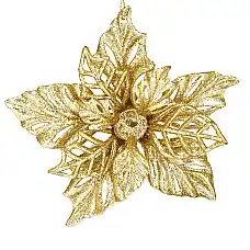 Новогоднее украшение цветок 14см, G..