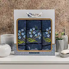 Набор 3 полотенца, MK HAVLU, Хлопок..