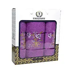 Набор 3 полотенца, MK HAVLU, Хлопок..