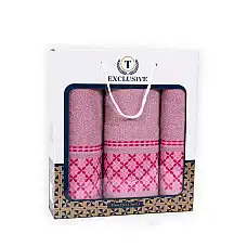 Набор 3 полотенца, MK HAVLU, Хлопок..