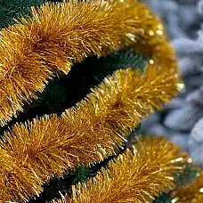 Новогодняя мишура Золотистый, 2м, 7..