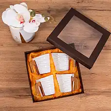 Чайный набор Фарфор/Бамбук, 200мл, ..