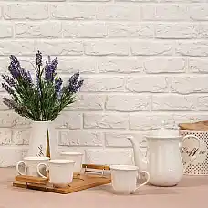 Чайный набор Керамика, Белый, 6 пре..