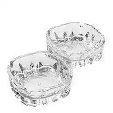 Набор из 2-х пепельниц, LAV, Стекло..