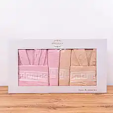 Набор халат и 2 полотенца, MISS BEL..