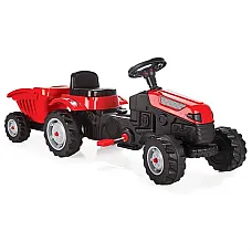 Tractor cu remorca ACTIVE, roșu/ver..