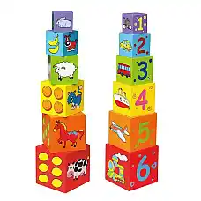 Разноцветные деревянные блоки 