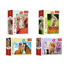 Puzzle 54 mini - Animale drăguțe..
