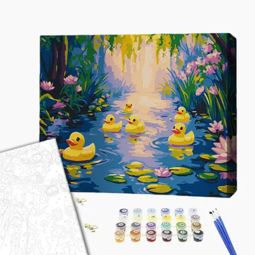 Pictură pe numere 30*40 сm (fără cutie) – Regatul rățuștelor