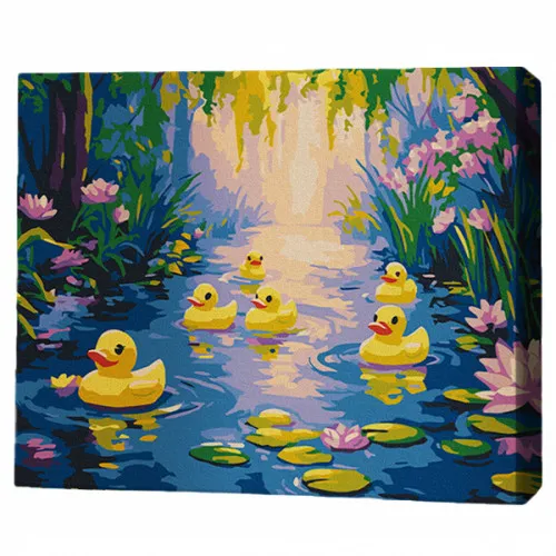 Pictură pe numere 30*40 сm (fără cutie) – Regatul rățuștelor