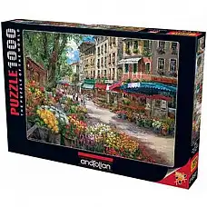 Puzzle 1000 elemente Piata de flori..
