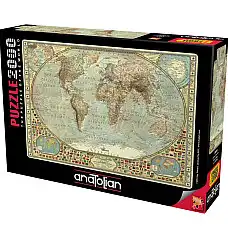 Puzzle 2000 elemente Harta lumii..