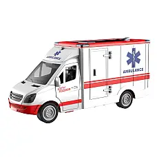1:16 Ambulanță cu fricțiune (lumini..