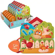 Деревянная книжка “Животные на ферм..