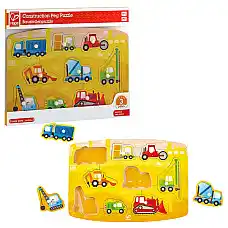 Деревянный пазл «Строительная техни..