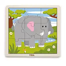 Puzzle din lemn “Elefănțel” 9 elem...