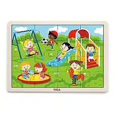 Деревянный пазл “Парк развлечений” ..