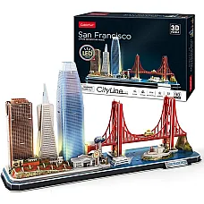 3D Puzzle „San Francisco” cu ilumin..