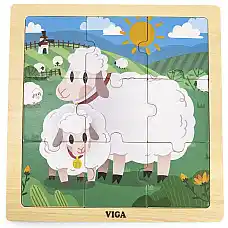 Деревянный пазл “Овечки”  9 эл...