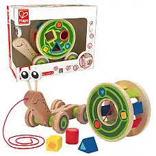 Детская каталочка-сортер на веревоч..