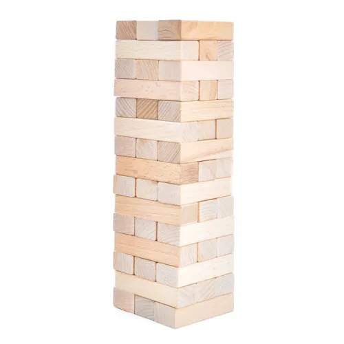 Joc de masă „Jin GO”  jenga din 54 blocuri de lemn