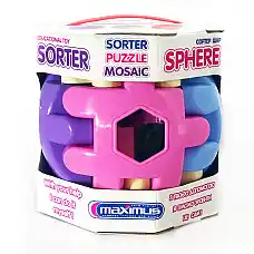 Jucărie-sorter „Sfera 3D roz”  12 e..