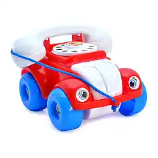 Каталка с веревочкой “Телефон” сред..