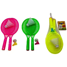 Set badminton, 3 culori..