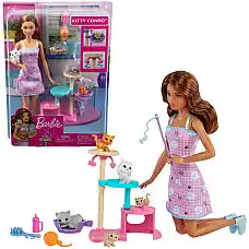 Set de joc Barbie „Jocul cu pisicul..