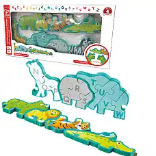 Puzzle-alfabet din lemn „Parada ani..
