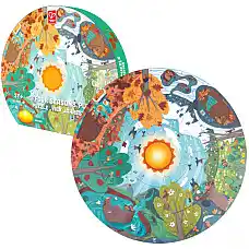 Круглый пазл «Четыре сезона», 16 эл..