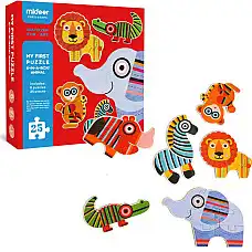 Primul puzzle „Animale sălbatice”..
