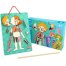 Puzzle magnetic „Corpul uman”, 90 e..