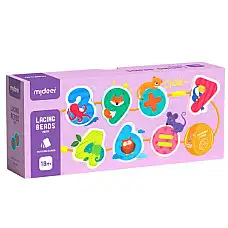 Set șirag “Cifre și animale”, 12 pi..