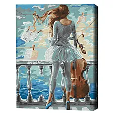 Pictură pe numere 40*50 cm (în cuti..