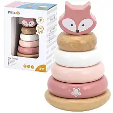 Деревянная пирамидка-неваляшка