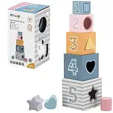 Деревянные кубики-пирамидка 