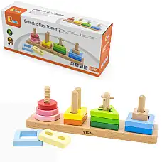 Деревянный геометрический сортер 