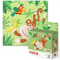 Puzzle „Maimuțică”, 16 elem...