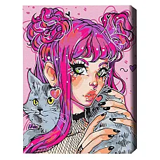 Pictură pe numere 40*50 cm (în cuti..