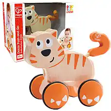 Деревянная каталка «Котик Данте»..