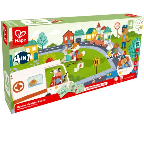 Set puzzle 4 în 1 „Operațiunea de salvare”